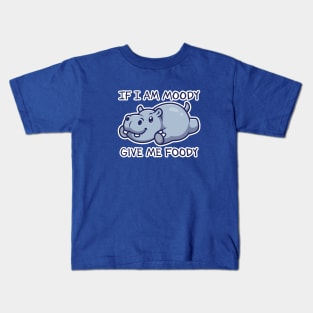 Moody Foody Hippo Kids T-Shirt